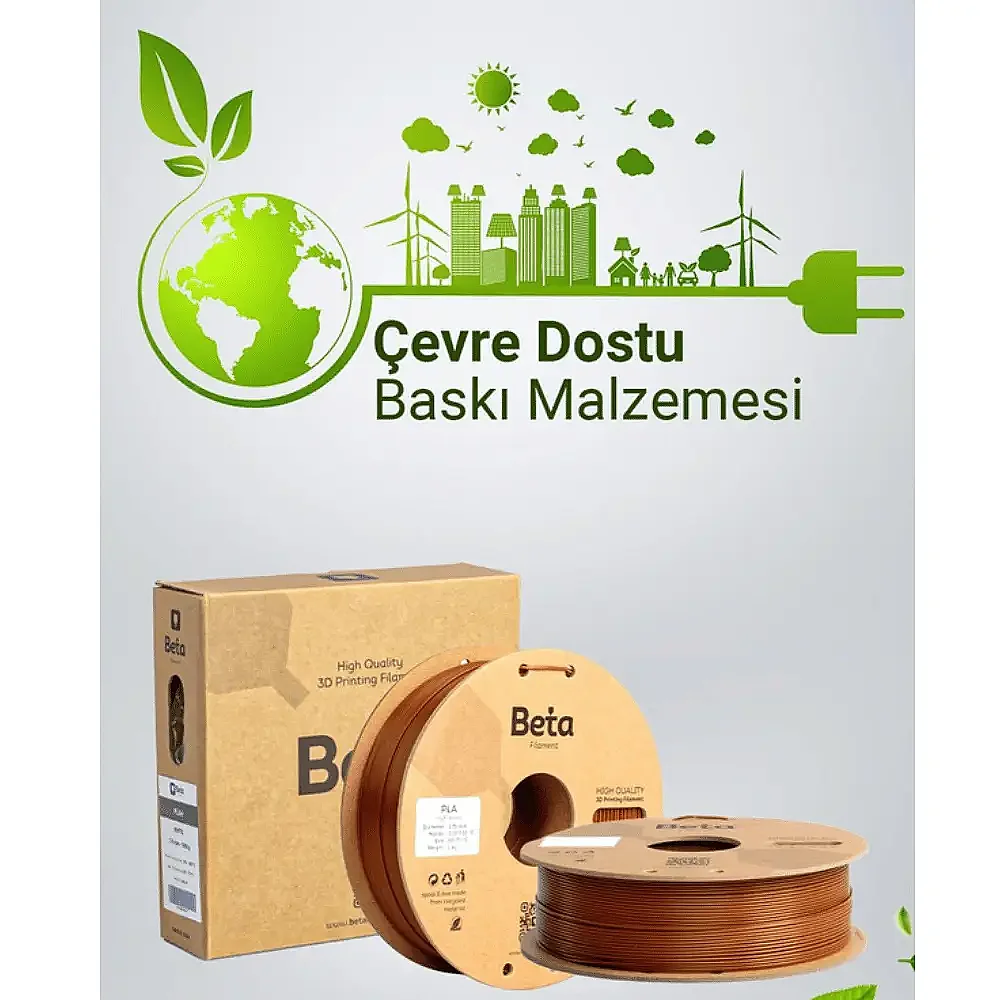 Beta PLA+ Filament 1.75mm 1kg KAHVERENGİ - 3