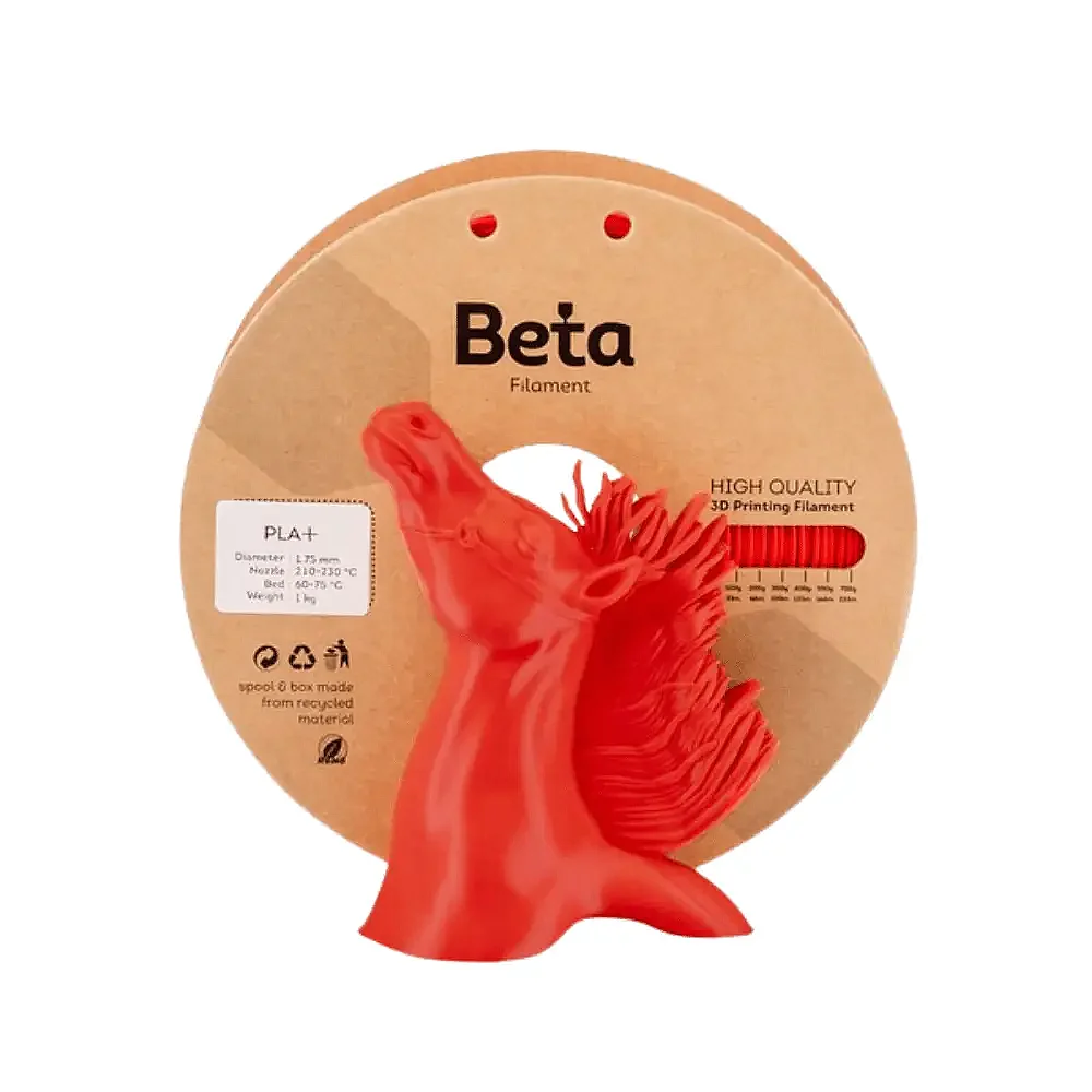 Beta PLA+ Filament 1.75mm 1kg Kiss Red KIRMIZI