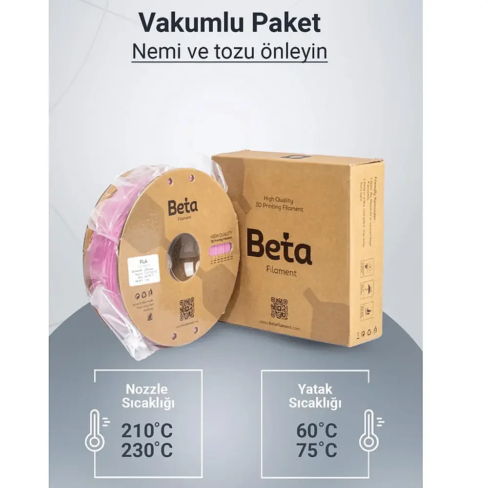 Beta PLA+ Filament 1.75mm 1kg PEMBE - 5