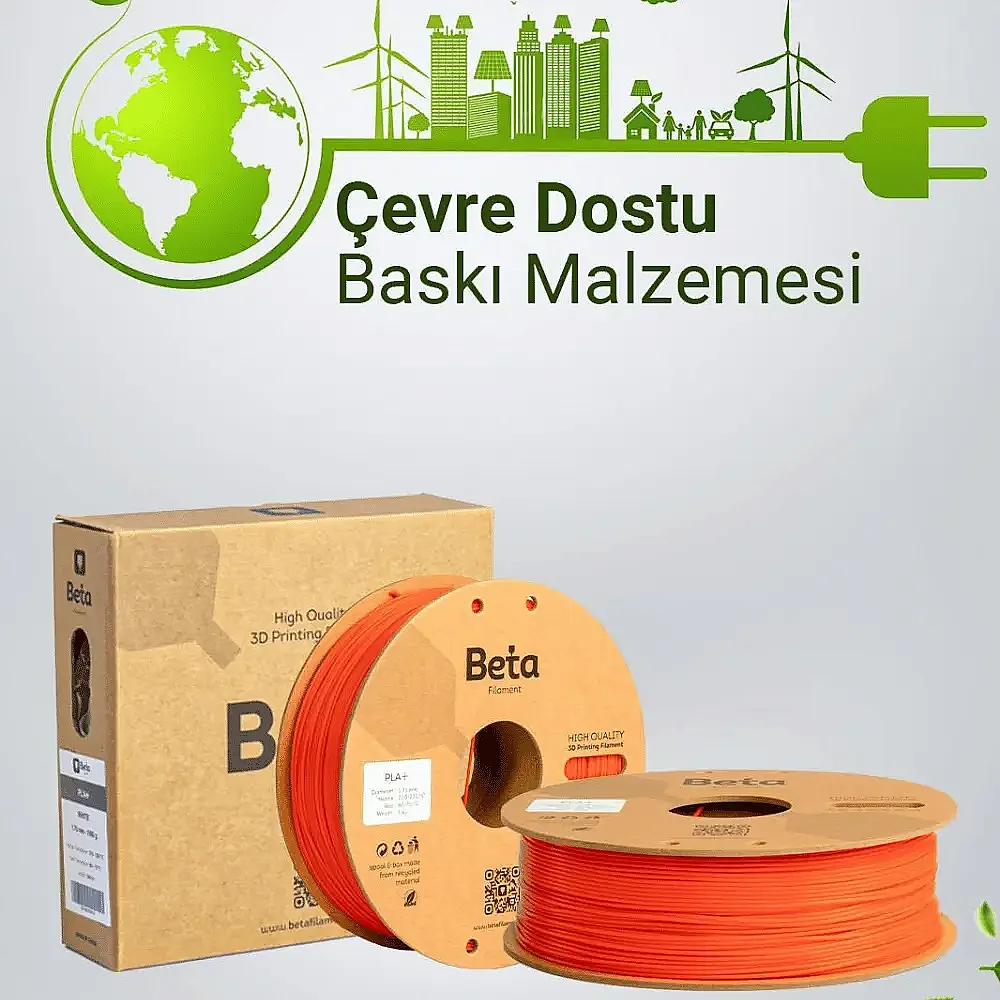 Beta PLA+ Filament 1.75mm 1kg TURUNCU - 4