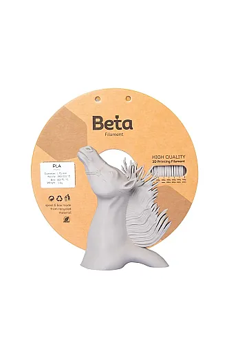 Beta PLA-Matte Filament 1.75mm 1kg Warm Grey - 1