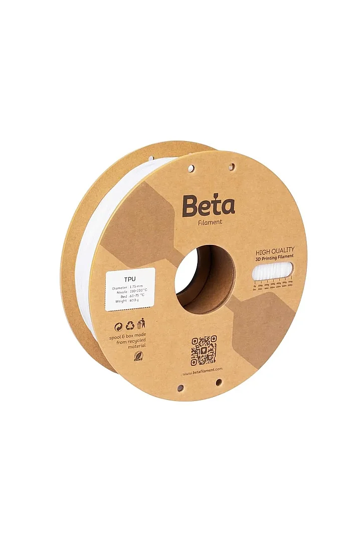 Beta TPU 95A Filament 1.75mm 800g BEYAZ (1)