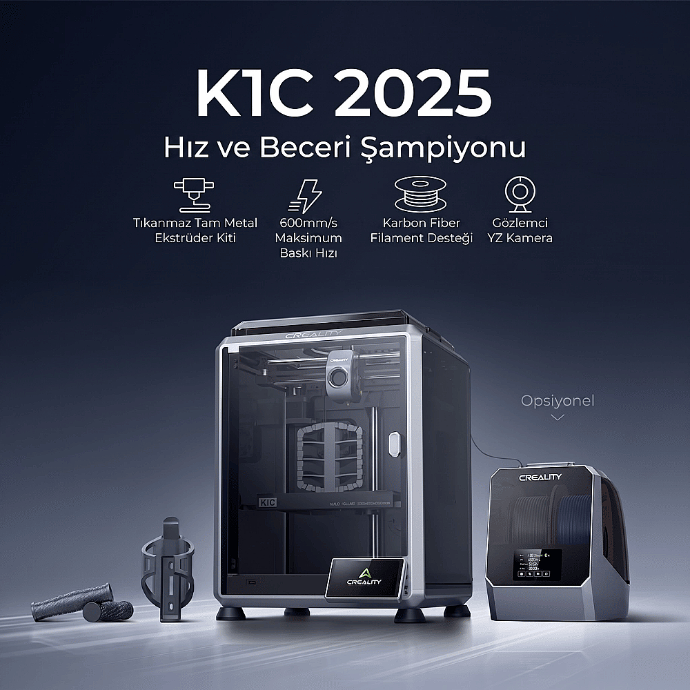 Creality K1C 3D Yazıcı (Yeni Versiyon) (1)