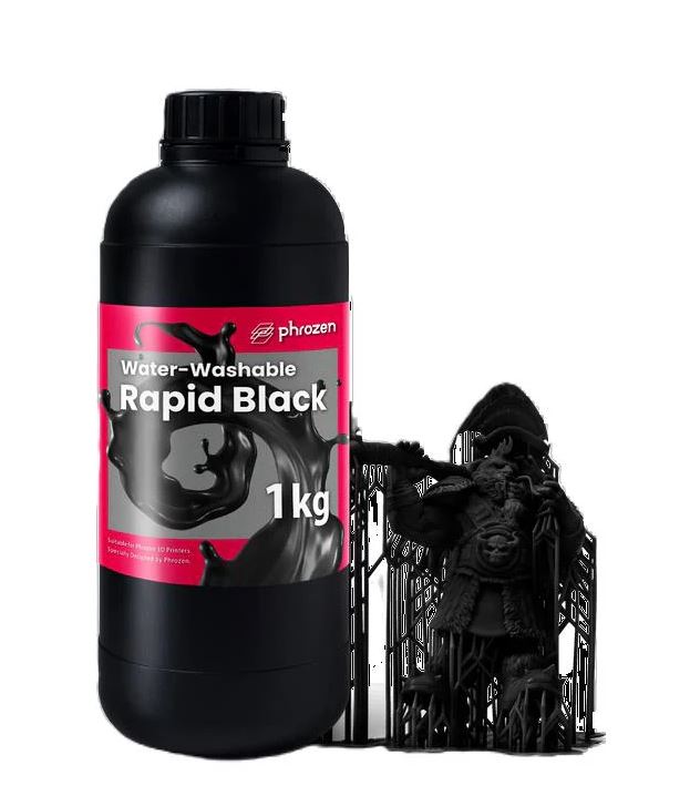 Phrozen Water Washable Suyla Yıkanabilir Reçine - Rapid Siyah - 1 kg